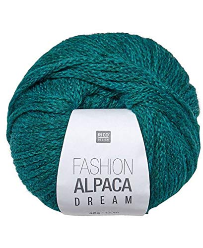 Rico Fashion Alpaca Dream, Fb. 6 Petrol, Mischung aus Merinowolle und Alpaka Wolle Nadelstärke 8mm von Rico Fashion Alpaca Dream