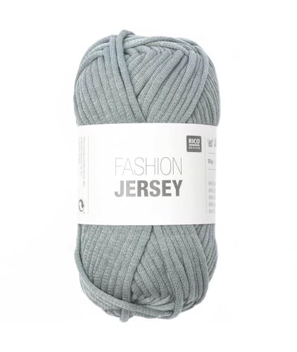 Rico Fashion Jersey Fb. 015 - grau, Jersey Bändchengarn, Sommerwolle, Schlauchgarn zum Stricken & Häkeln Rico Fashion Jersey Fb. 015 - grau, Jersey Bändchengarn, Sommerwolle, Schlauchgarn zum Stricken & Häkeln von Rico Fashion Jersey