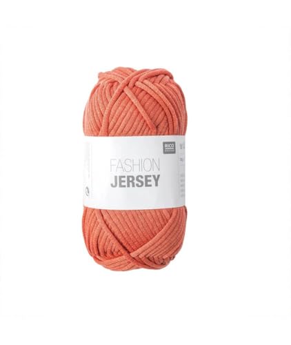 Rico Fashion Jersey Fb. 017 makiage, Jersey Bändchengarn, Sommerwolle, Schlauchgarn zum Stricken & Häkeln Rico Fashion Jersey Fb. 017 makiage, Jersey Bändchengarn, Sommerwolle, Schlauchgarn zum Stricken & Häkeln von Rico Fashion Jersey