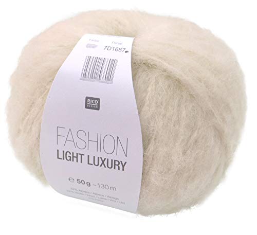 Rico Fashion Light Luxury Fb. 01 creme - leichte Wolle mit Alpakawolle zum Stricken & Häkeln made in Peru Rico Fashion Light Luxury Fb. 01 creme - leichte Wolle mit Alpakawolle zum Stricken & Häkeln made in Peru von Rico Design