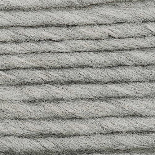 Rico Essentials Super Chunky Fb. 27 – silbergrau, weiche Wolle Nadelstärke 10 mm, Schnellstrickwolle von Rico essentials Super chunky