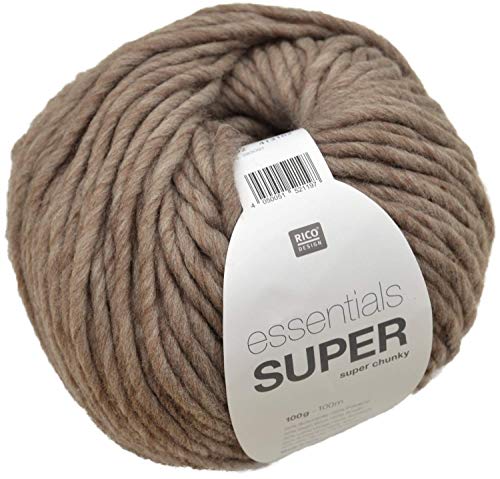 Rico essentials Super chunky Fb. 02 - Camel wunderbare Schnellstrickwolle für Ihre modischen Projekte von Rico essentials Super chunky