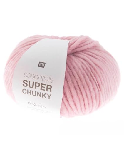 Rico essentials Super Chunky Wolle 50g ~ 80m, Farbe 004 flieder, dicke Wolle Stricken Häkeln Nadelstärke 7 mm Rico essentials Super Chunky Wolle 50g ~ 80m, Farbe 004 flieder, dicke Wolle Stricken Häkeln Nadelstärke 7 mm von Rico essentials
