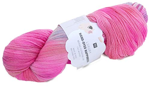 Hand-Dyed Yarn (03), Merino Extrafine dk mulesingfrei, Merinowolle extrafein, handgefärbt, 100 Gramm von Rico