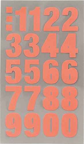 Office Stick Aufkleber Zahlen Neon orange 4 Bögen Office Stick Aufkleber Zahlen Neon orange 4 Bögen von Rico Design