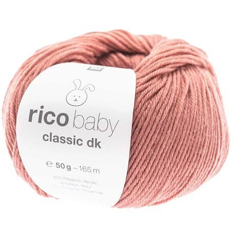Rico Baby Classic dk #58, weiche Babywolle zum Stricken oder Häkeln, 50g, (Grundpreis [D] 5,98€/100g) von Rico Design