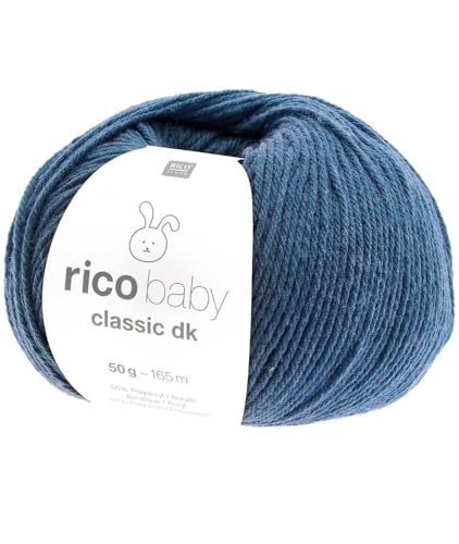 Rico Baby Classic dk #60, weiche Babywolle zum Stricken oder Häkeln, 50g von Rico Design