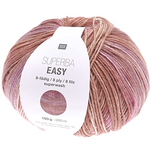 Rico Design Wolle Superba Easy, 8fädig, Rosa, 100% Wolle Rico Design Wolle Superba Easy, 8fädig, Rosa, 100% Wolle von Rico Design