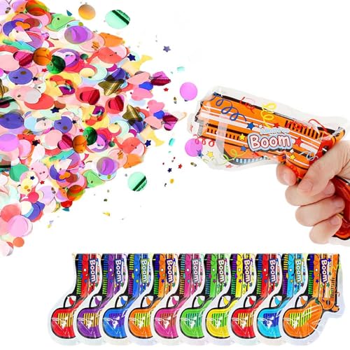 Konfetti Kanone, 12 Stücke Konfettikanone, Glitzerpapier Konfettikanone Hochzeit, Biologisch Abbaubar Konfettipistole, Umweltfreundlich Party Popper Geeignet für Karneval Geburtstag Hochzeit Jubiläum Konfetti Kanone, 12 Stücke Konfettikanone, Glitzerpapier Konfettikanone Hochzeit, Biologisch Abbaubar Konfettipistole, Umweltfreundlich Party Popper Geeignet für Karneval Geburtstag Hochzeit Jubiläum von Ricofot