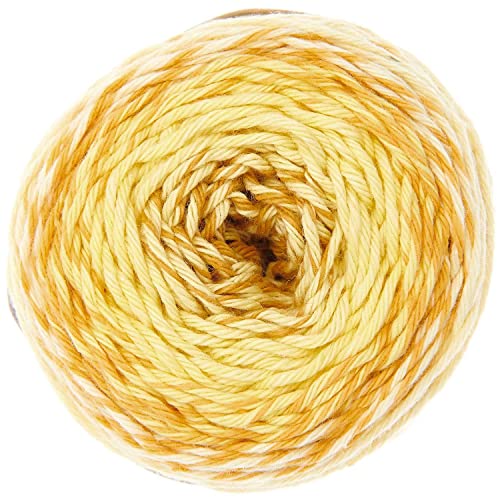 50g Ricorumi -Spin Spin - Farbe: 2 - Verlauf gelb - feine Baumwolle zum Häkeln von Amigurumi-Figuren aus den neue Ricorumi-Heften von Rico Design