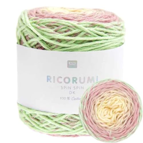 50g Ricorumi -Spin Spin - Farbe: 20 - Verlauf icecream - feine Baumwolle zum Häkeln von Amigurumi-Figuren aus den neue Ricorumi-Heften von Rico Design