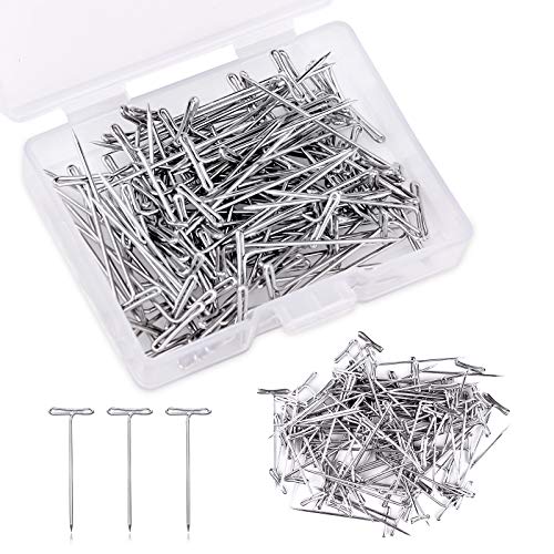 100 Stücke Perücke Nadeln Set, 27mm T Nadeln, T-Form Polsterung Nadeln, T Perücke Nadeln mit Aufbewahrungsbox für Perücke Hellstellung, Nähen, Basteln 100 Stücke Perücke Nadeln Set, 27mm T Nadeln, T-Form Polsterung Nadeln, T Perücke Nadeln mit Aufbewahrungsbox für Perücke Hellstellung, Nähen, Basteln von Riddur
