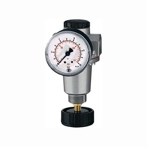 RIEGLER 100807-637.10 C Druckregler »Standard«, inkl. Manometer, BG 1, G 1/4, 0,5-10 bar, 1Stk von Riegler