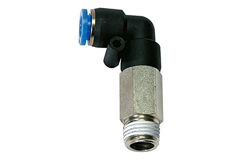 RIEGLER 109335-128.012-6 L-Steckverschraubung »Blaue Serie« lang, drehbar, R 1/2 a., Ø 6mm, 1Stk von Riegler