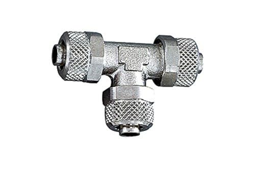 RIEGLER 110606-14.800-6 T-Verbinder, für Schlauch 6/4 mm, SW 9, Messing vernickelt, 1Stk RIEGLER 110606-14.800-6 T-Verbinder, für Schlauch 6/4 mm, SW 9, Messing vernickelt, 1Stk von Riegler