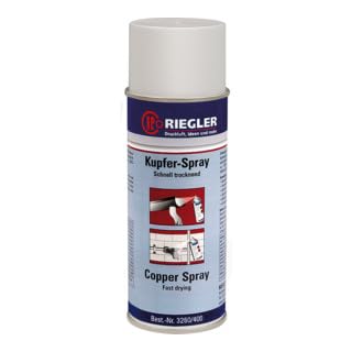 RIEGLER 114580-3260/400 RIEGLER Kupfer-Spray, Temperatur max. 300 °C, 400 ml, 1Stk von Riegler