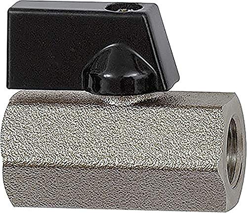 RIEGLER 115729-373.03-E Mini-Kugelhahn »valve line«, MS vern., Drehgriff, G 1/2 IG, 1Stk RIEGLER 115729-373.03-E Mini-Kugelhahn »valve line«, MS vern., Drehgriff, G 1/2 IG, 1Stk von Riegler