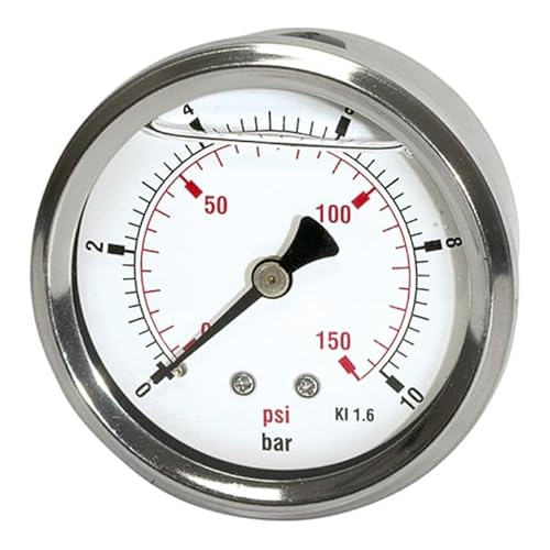 RIEGLER 116325-804-CDE Glyzerinmano »pressure line«, G 1/4 hinten, 0-2,5 bar/36 psi, Ø63, 1Stk von Riegler