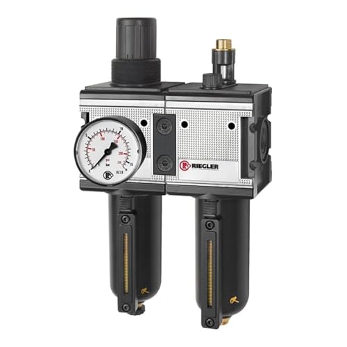 RIEGLER 133126-CL 45 M-SR-10 Wartungseinheit 2-tlg. »multifix« mit Metallbehälter, BG 4, G 1, 1Stk RIEGLER 133126-CL 45 M-SR-10 Wartungseinheit 2-tlg. »multifix« mit Metallbehälter, BG 4, G 1, 1Stk von Riegler