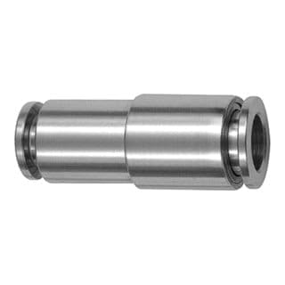 RIEGLER 135251-847.1008 ES Gerade Steckverbindung, red., für Schlauch-Ø 10/8, ES1.4404, 1Stk von Riegler