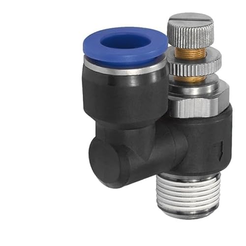 RIEGLER 136034-298.018-4 Drosselrückschlagven »Blaue Serie« Zuluftdros. R1/8 a. 10bar Ø4mm, 1Stk von Riegler