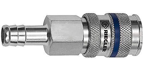 RIEGLER 141518-244.81-E Schnellverschlusskupplung NW 7,8, Stahl, Tülle LW 6, 1Stk RIEGLER 141518-244.81-E Schnellverschlusskupplung NW 7,8, Stahl, Tülle LW 6, 1Stk von Riegler