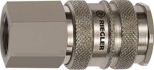 RIEGLER 141558-241.54-E Schnellverschlusskupplung NW 10, Stahl/Messing vern., G 3/4 IG, 1Stk RIEGLER 141558-241.54-E Schnellverschlusskupplung NW 10, Stahl/Messing vern., G 3/4 IG, 1Stk von Riegler