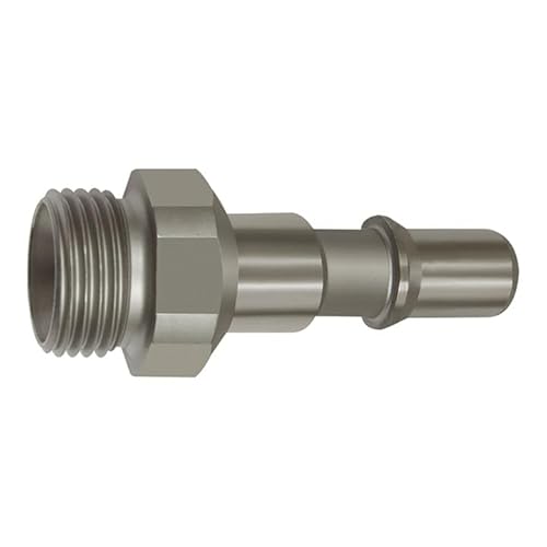 RIEGLER 141969-408.60-ES Nippel für Kupplungen NW 8, ISO 6150 C, Edelstahl, G 1/8 AG, 1Stk von Riegler