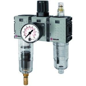 RIEGLER 142484-FUM 633-4 WE 3-tlg. »FUTURA-mini«, PC-Beh, Standardmano, G 1/4, 0,1-4, VA, 1Stk RIEGLER 142484-FUM 633-4 WE 3-tlg. »FUTURA-mini«, PC-Beh, Standardmano, G 1/4, 0,1-4, VA, 1Stk von Riegler