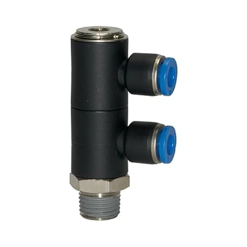 Riegler 109668 L-Mehrfachverteiler "Blaue Serie", 2-fach, drehbar, R 3/8 o. von Riegler