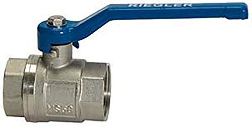 Riegler 115711 Kugelhahn "Ventilleitung", Handhebel blau, IG/IT, G 1/4 Riegler 115711 Kugelhahn "Ventilleitung", Handhebel blau, IG/IT, G 1/4 von Riegler