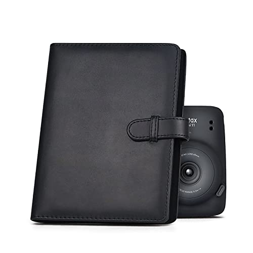 Rieibi Mini-Fotoalbum mit 128 Taschen, Brieftasche aus PU-Leder, Fotoalbum für Fujifilm Instax Mini Evo/11/8/9/7s/25/70/90 Sofortbildkamera, Fotoalbum für Polaroid von Rieibi