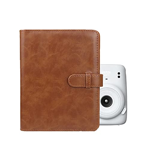 Rieibi Mini-Fotoalbum mit 128 Taschen, Brieftasche aus PU-Leder, Fotoalbum für Fujifilm Instax Mini Evo/11/8/9/7s/25/70/90 Sofortbildkamera, Fotoalbum für Polaroid von Rieibi
