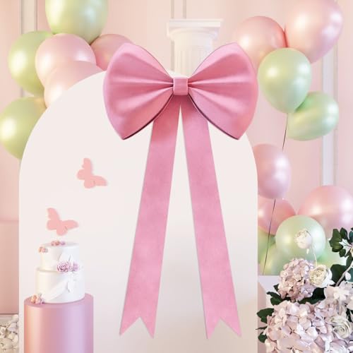 Rosa Schleife Geburtstag Dekorationen Kokett:Baby Shower Party Hintergrund Samt 63.5 cm Große Schleife Themed Room Big Bows Wall Decor Riesige Tür Hochzeit Verlobung Bachelorette Braut Weihnachtsbaum Rosa Schleife Geburtstag Dekorationen Kokett:Baby Shower Party Hintergrund Samt 63.5 cm Große Schleife Themed Room Big Bows Wall Decor Riesige Tür Hochzeit Verlobung Bachelorette Braut Weihnachtsbaum von Rielmox