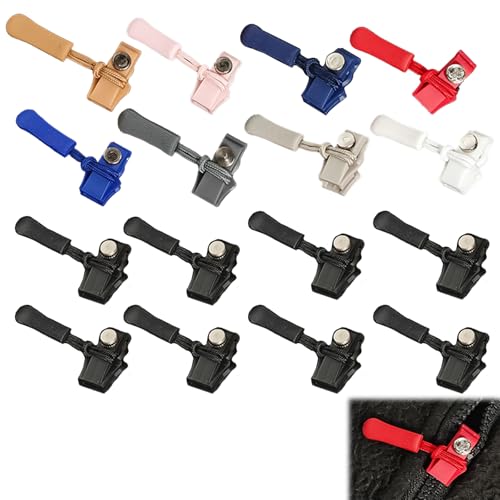 16 Stück Reissverschluss Reparatur Set,Reissverschluss Zipper,Zipper für Reißverschluss,Abnehmbares Design Reißverschluss Reparatur Set,für 5–7,9 Mm Reißverschluss,für Gepäck,Rucksäcke,Jacken 16 Stück Reissverschluss Reparatur Set,Reissverschluss Zipper,Zipper für Reißverschluss,Abnehmbares Design Reißverschluss Reparatur Set,für 5–7,9 Mm Reißverschluss,für Gepäck,Rucksäcke,Jacken von Rienan