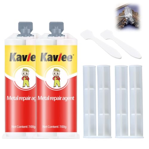 2 Komponenten Kleber 2 PCS,Metallkleber Extra Stark 100g A+B, wasserfester Zwei-Komponenten-Kleber,metallkleber Gussfehler Einfach Reparieren,Reparaturkleber Schnelle und Dauerhafte Metallreparatur 2 Komponenten Kleber 2 PCS,Metallkleber Extra Stark 100g A+B, wasserfester Zwei-Komponenten-Kleber,metallkleber Gussfehler Einfach Reparieren,Reparaturkleber Schnelle und Dauerhafte Metallreparatur von Rienan