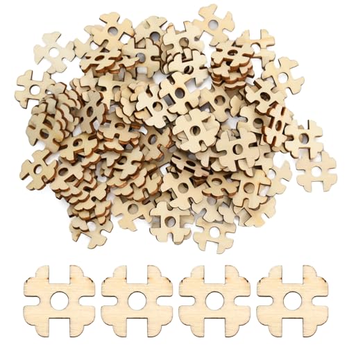 Knöpfe Holzknöpfe Holzknopf für Mütze, Zum Befestigen Von Bommeln, Mützen Bommeln, Basteln Kunstfell Bommel für Mütze, Stricken, Häkeln von Rieoany
