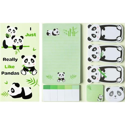 Panda-Haftnotizen-Set, Süßes Panda-Geschenk, 5 Verschiedene Größen Haftnotizen, Passender Notizblock für Büro, Schule und Zuhause Panda-Haftnotizen-Set, Süßes Panda-Geschenk, 5 Verschiedene Größen Haftnotizen, Passender Notizblock für Büro, Schule und Zuhause von Rieoany