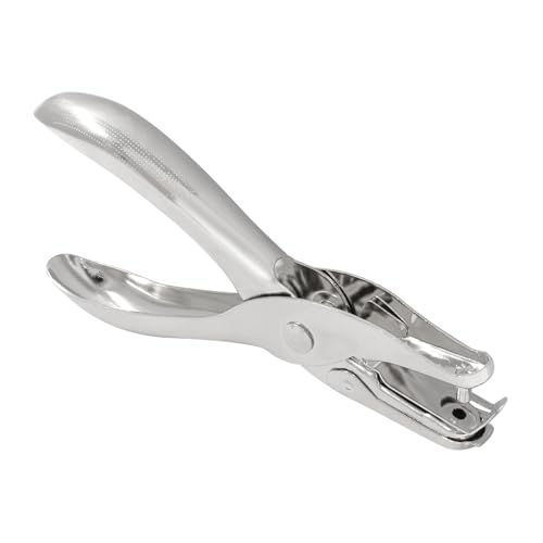 Rierdge 1 x kleine Mini-Lochstanzer aus Metall, 3 mm, kleine kreisförmige Löcher, handlicher Papierstanzer für Grußkarten, Papier, Einladungen, 8 Blatt Stanzkapazität von Rierdge