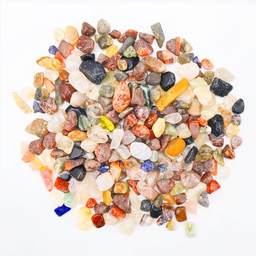 Rierousy 500g Edelsteine Mix Mischung, 9-12mm Edelstein, Edelsteine für Kinder, Bunte Steine für Aquarium Blumentopf Schatzsuche Deko Steine Rierousy 500g Edelsteine Mix Mischung, 9-12mm Edelstein, Edelsteine für Kinder, Bunte Steine für Aquarium Blumentopf Schatzsuche Deko Steine von Rierousy