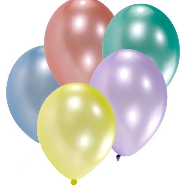Luftballons Perlmutt 8 Stück, 30 cm, perlmuttfarbene Latexballons von Riethmüller