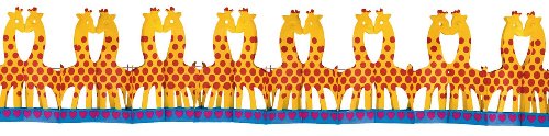 Amscan 2752 - Girlande Giraffe, 18 x 400 cm, Papier, Partykette, Hängedekoration von amscan