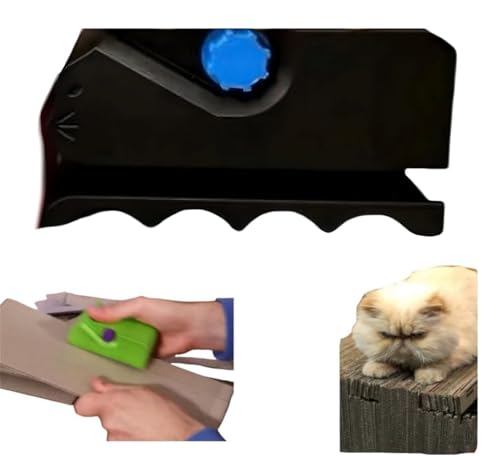 Rietoiu Kitty Cutter – Kartonschneider für Katzenkratzer, 3D-gedruckter Karton-Schneider, DIY-Katzenkratzer, handliches Karton-Recycling-Werkzeug, kreative Urlaubskarton-Schneidemaschine von Rietoiu