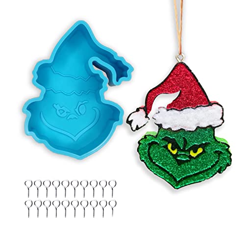 Rifanda Weihnachts-Grinch-Silikon-Autoduft-Form, Aroma-Perlen für Auto-Frische, Starter-Set Rifanda Weihnachts-Grinch-Silikon-Autoduft-Form, Aroma-Perlen für Auto-Frische, Starter-Set von Rifanda