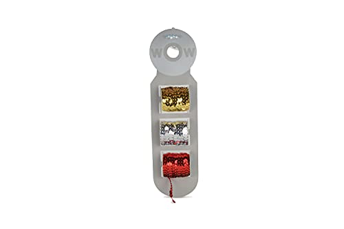 Riffelmacher 14517 - Pailletten-Band auf Rolle, Breite 5 mm, Länge 3 m, Gold, Silber und Rot, Geschenk-Band, Dekoration, Weihnachten, Advent Riffelmacher 14517 - Pailletten-Band auf Rolle, Breite 5 mm, Länge 3 m, Gold, Silber und Rot, Geschenk-Band, Dekoration, Weihnachten, Advent von Riffelmacher & Weinberger