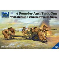 6 Pounder Anti Tank Gun with British Commonwealth Crew von Riich Models