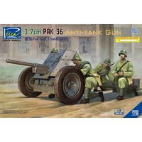 German 3.7cm Pak 36 Anti-Tank Gun (2 Bausätze) w/Metal gun barrel von Riich Models