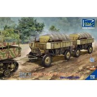 German Hf.7 steel field wagen (trailer) with resin parts (Dual pack) von Riich Models