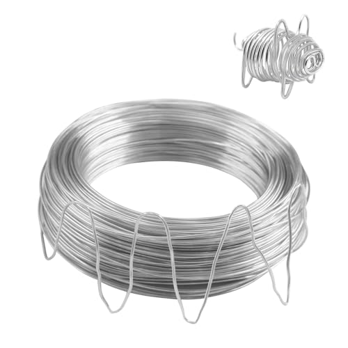 Riisoyu Basteldraht, 3mm x 20 m Draht zum Basteln Weich Schmuckdraht Aluminiumdraht Biegsamer Draht Zum Basteln für Schmuck Dekoteile DIY-Skulpturen Kranzherstellung Schmuckherstellung,Silber Riisoyu Basteldraht, 3mm x 20 m Draht zum Basteln Weich Schmuckdraht Aluminiumdraht Biegsamer Draht Zum Basteln für Schmuck Dekoteile DIY-Skulpturen Kranzherstellung Schmuckherstellung,Silber von Riisoyu
