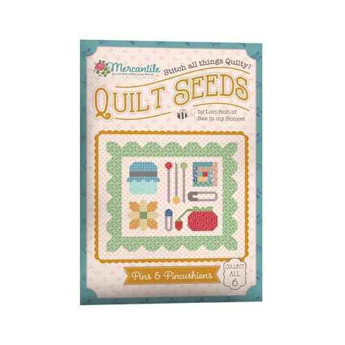 Riley Blake Mercantile von Lori Holt Quilt Seeds Blockmuster (Nadeln und Nadelkissen) von Riley Blake Designs